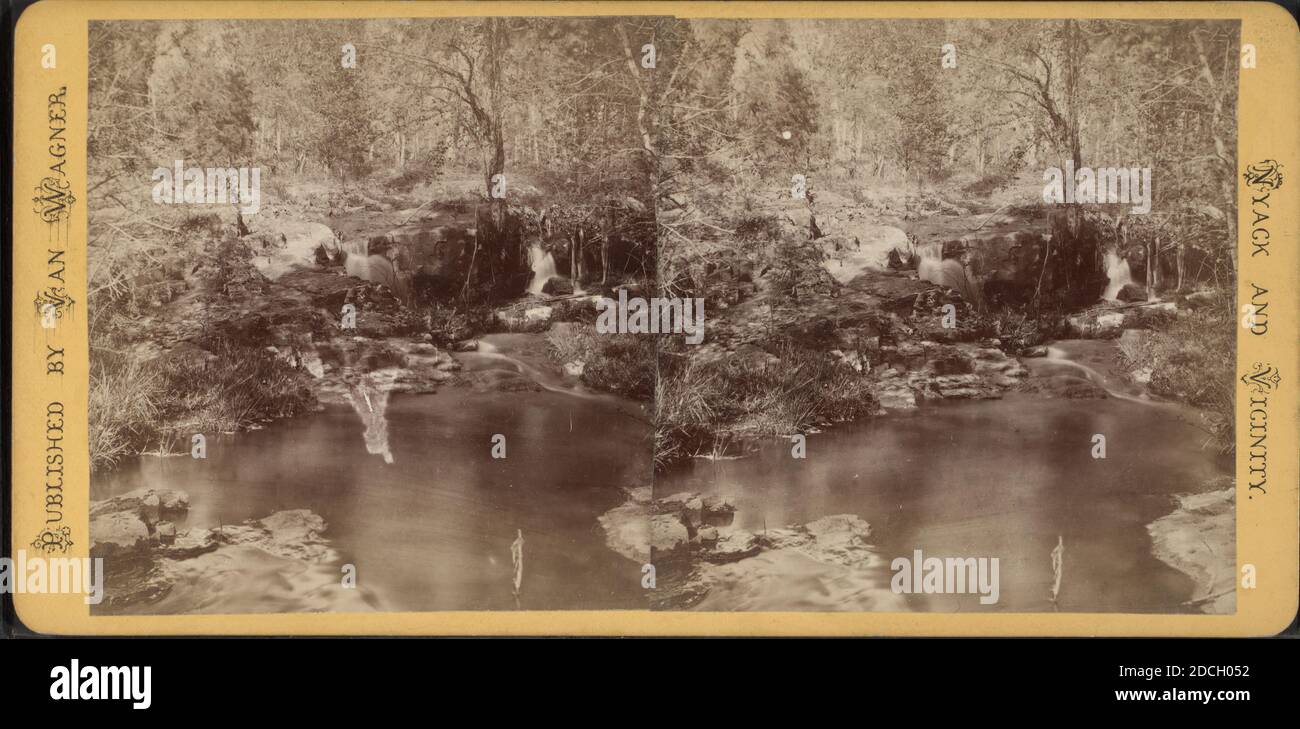 De La Vergne's Glen : The Cascades., Van Wagner, New York (Staat), Nyack (N.Y Stockfoto