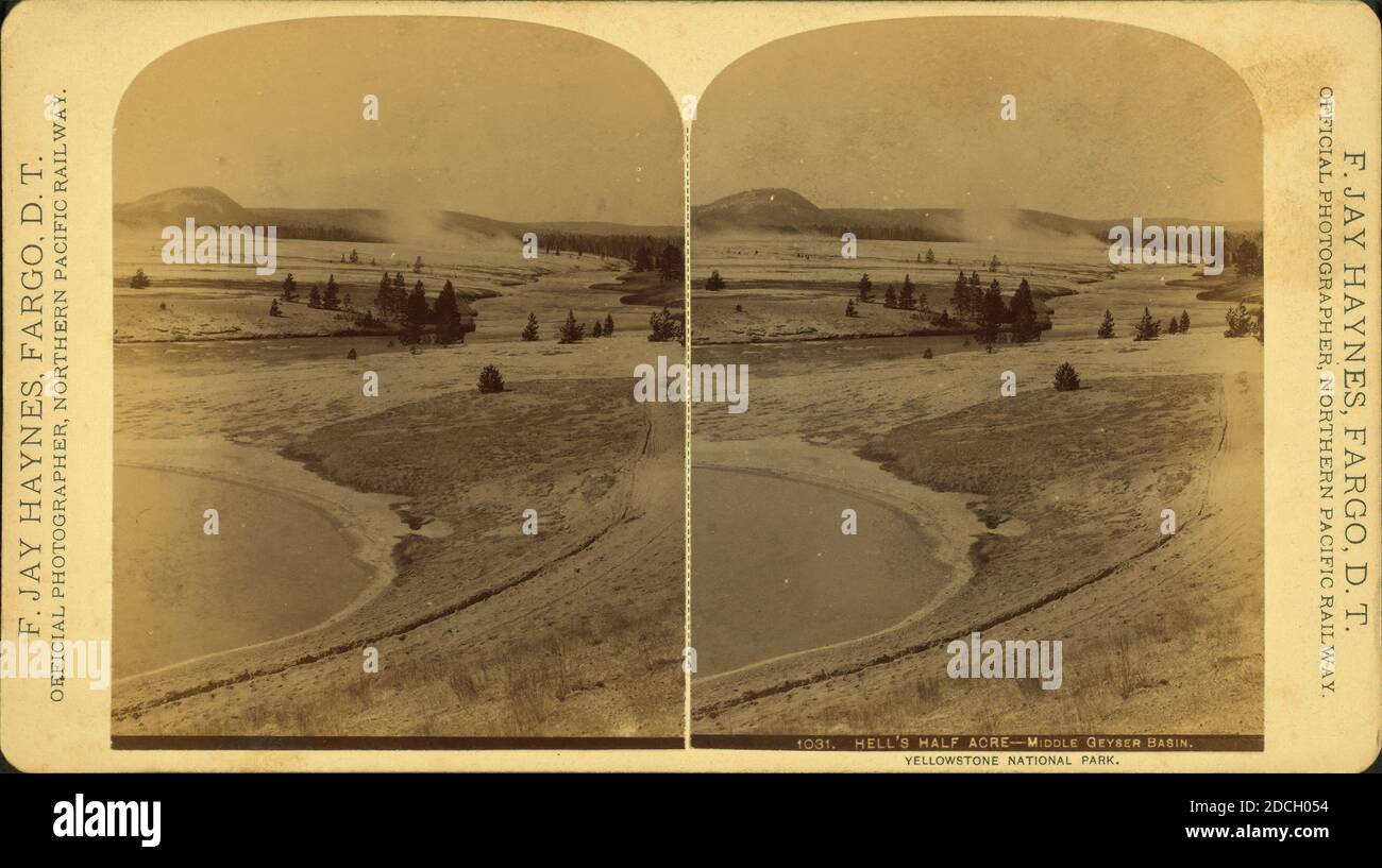 Hell's Half Acre, Middle Geyser Basin., Haynes, F. Jay (Frank Jay) (1853-1921 Stockfoto
