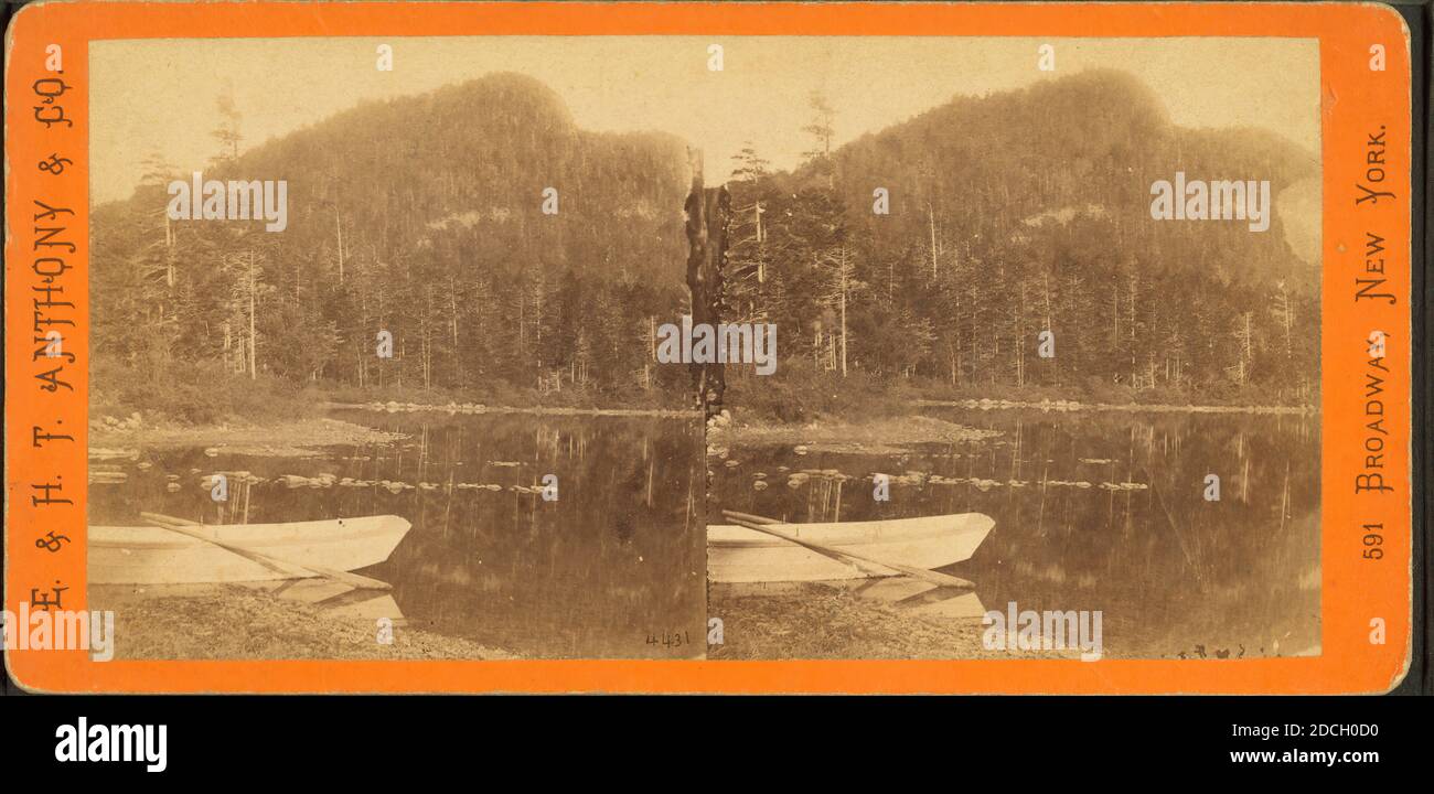 Echo See in der Nähe des Auslasses., E. & H.T. Anthony (Firm), New Hampshire, White Mountains (N.H. und ich Stockfoto