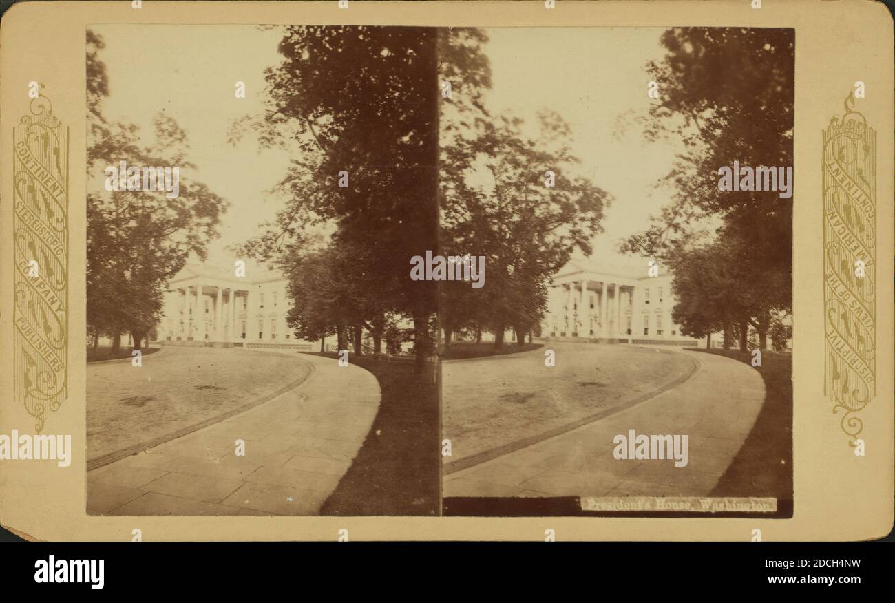 President's House, Washington., White House (Washington, D.C.), Washington (D.C. Stockfoto