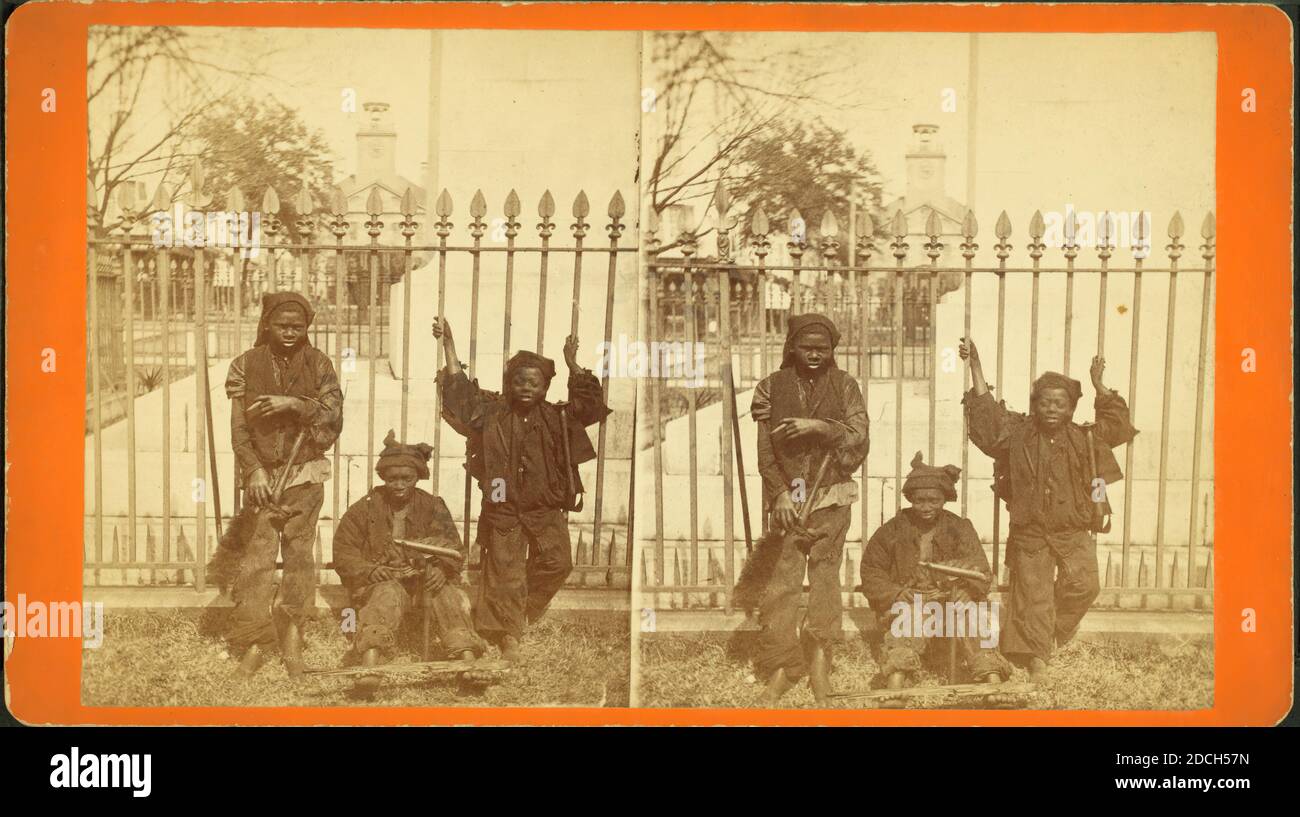 Lasst brüderliche Liebe siegen. Junger Schornstein fegt an einem Zaun gelehnt., Ryan, D. J. (1837-), 1868 Stockfoto