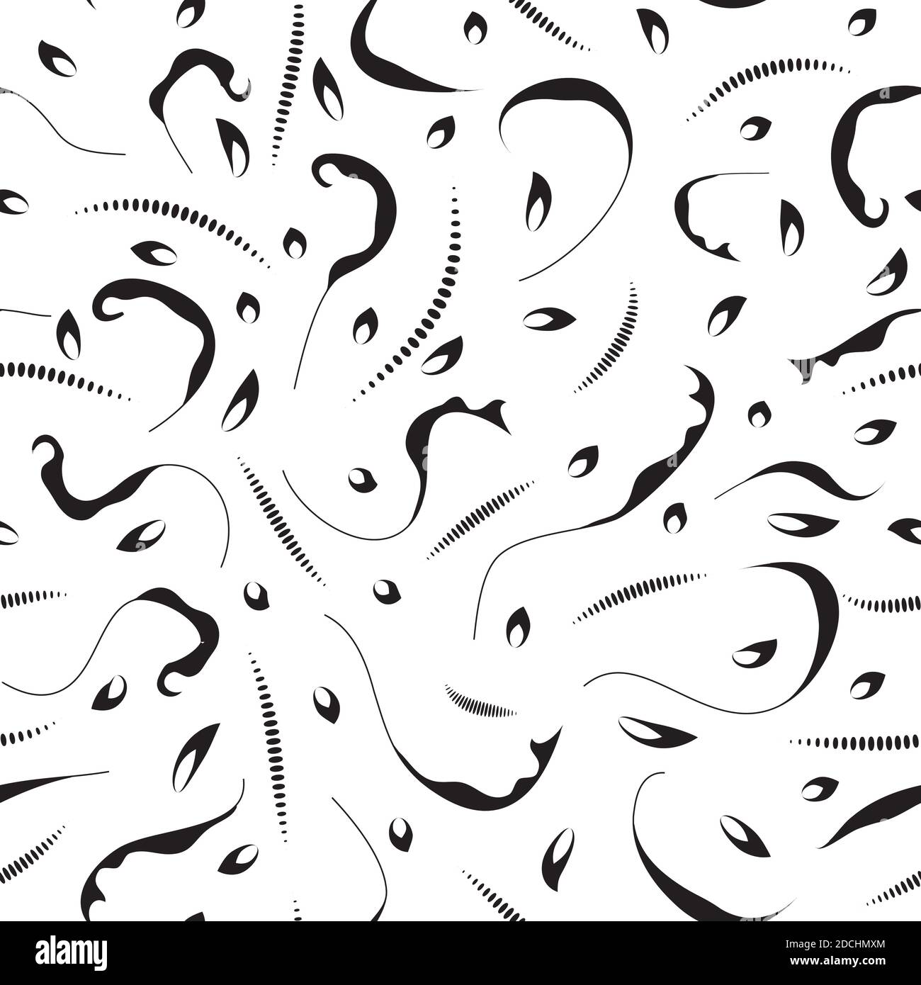 Abstrakte Blume Nahtloses Muster Hintergrund Illustration Stockfoto