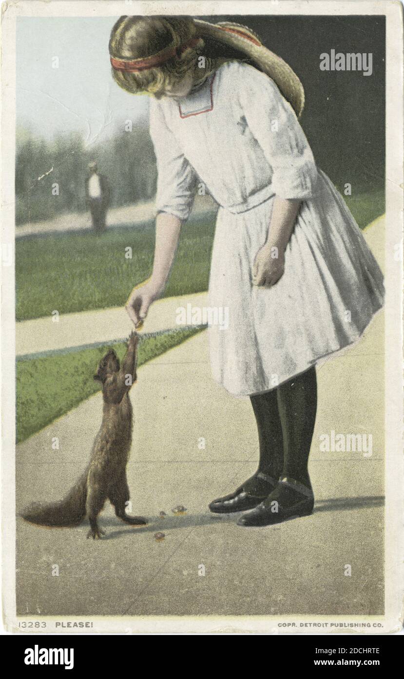 Bitte, Standbild, Postkarten, 1898 - 1931 Stockfoto