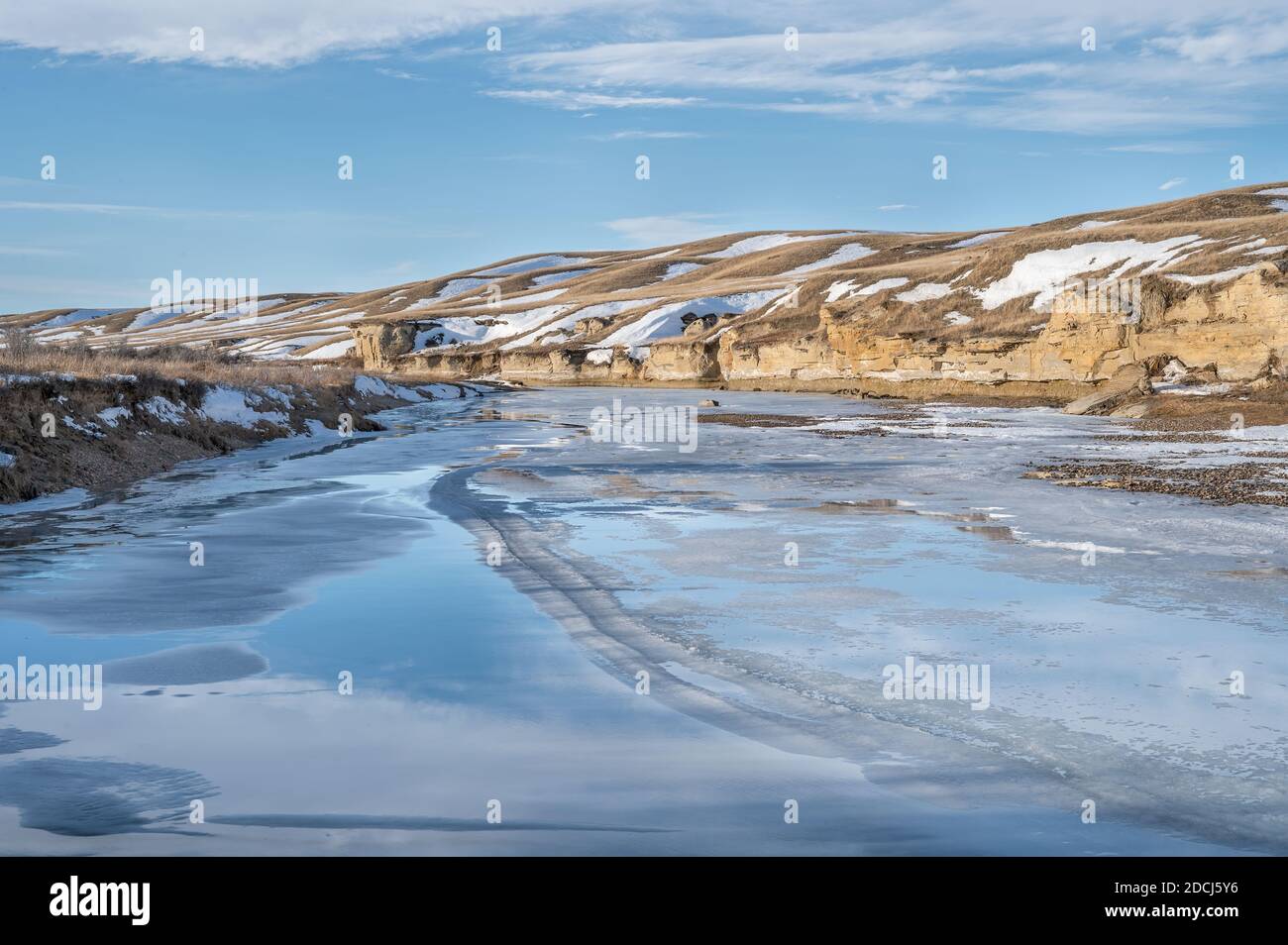 Milk River Valley in Alberta, Kanada Stockfoto