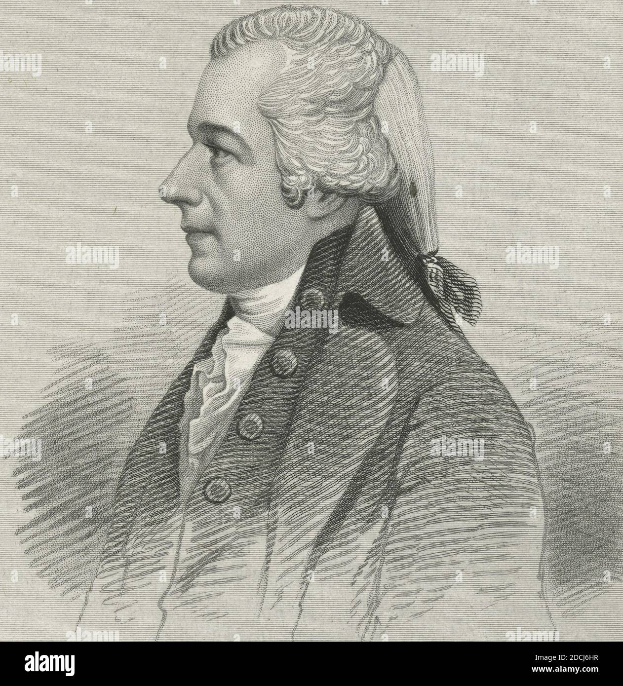 Alexander Hamilton, Standbild, 1783 - 1888 Stockfoto