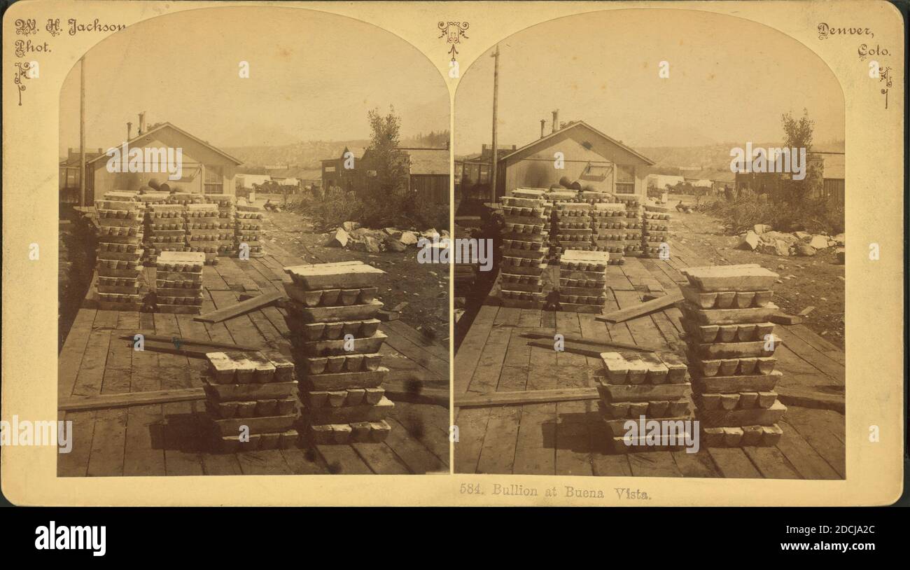 Bullion bei Buena Vista., Standbild, Stereographen, 1850 - 1930, Jackson, William Henry (1843-1942 Stockfoto