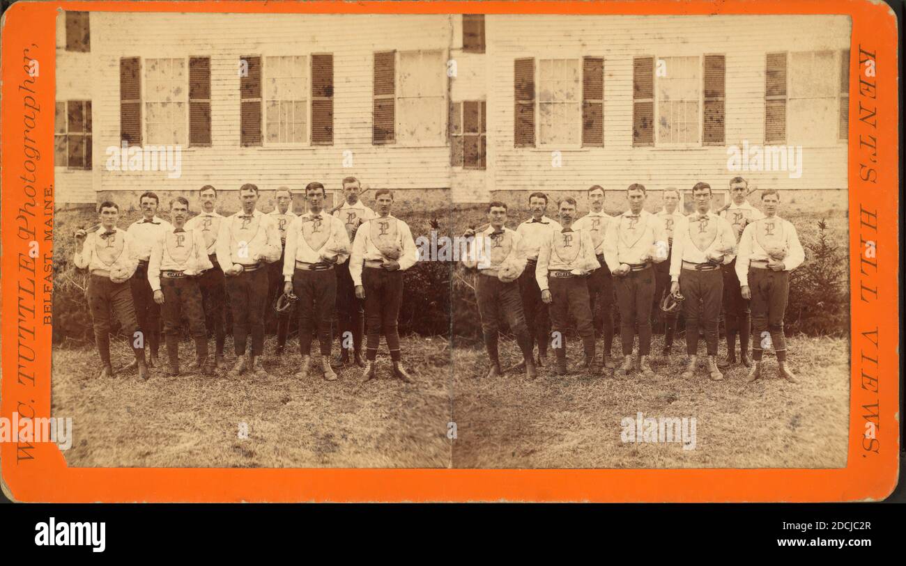 Gruppe von Studenten., Standbild, Stereographen, 1882, Tuttle, W. C. (William C. Stockfoto
