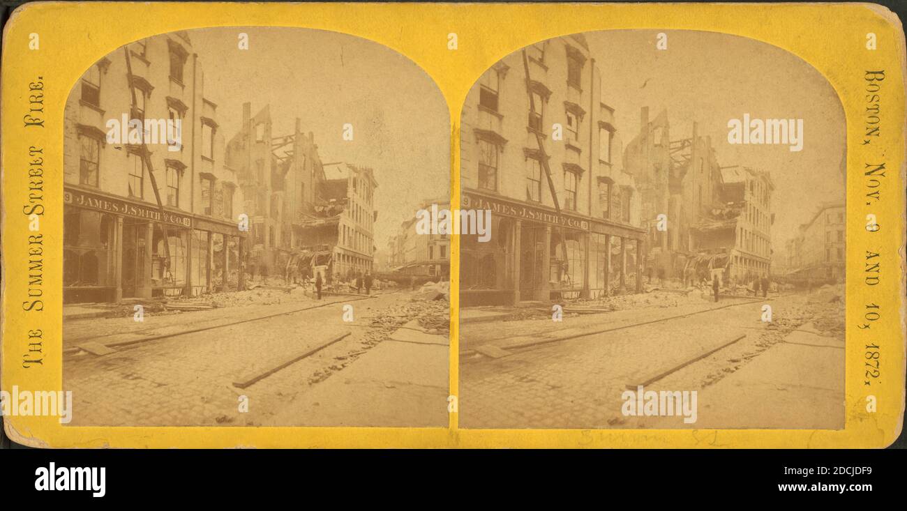Summer St., Standbild, Stereogramme, 1872 Stockfoto