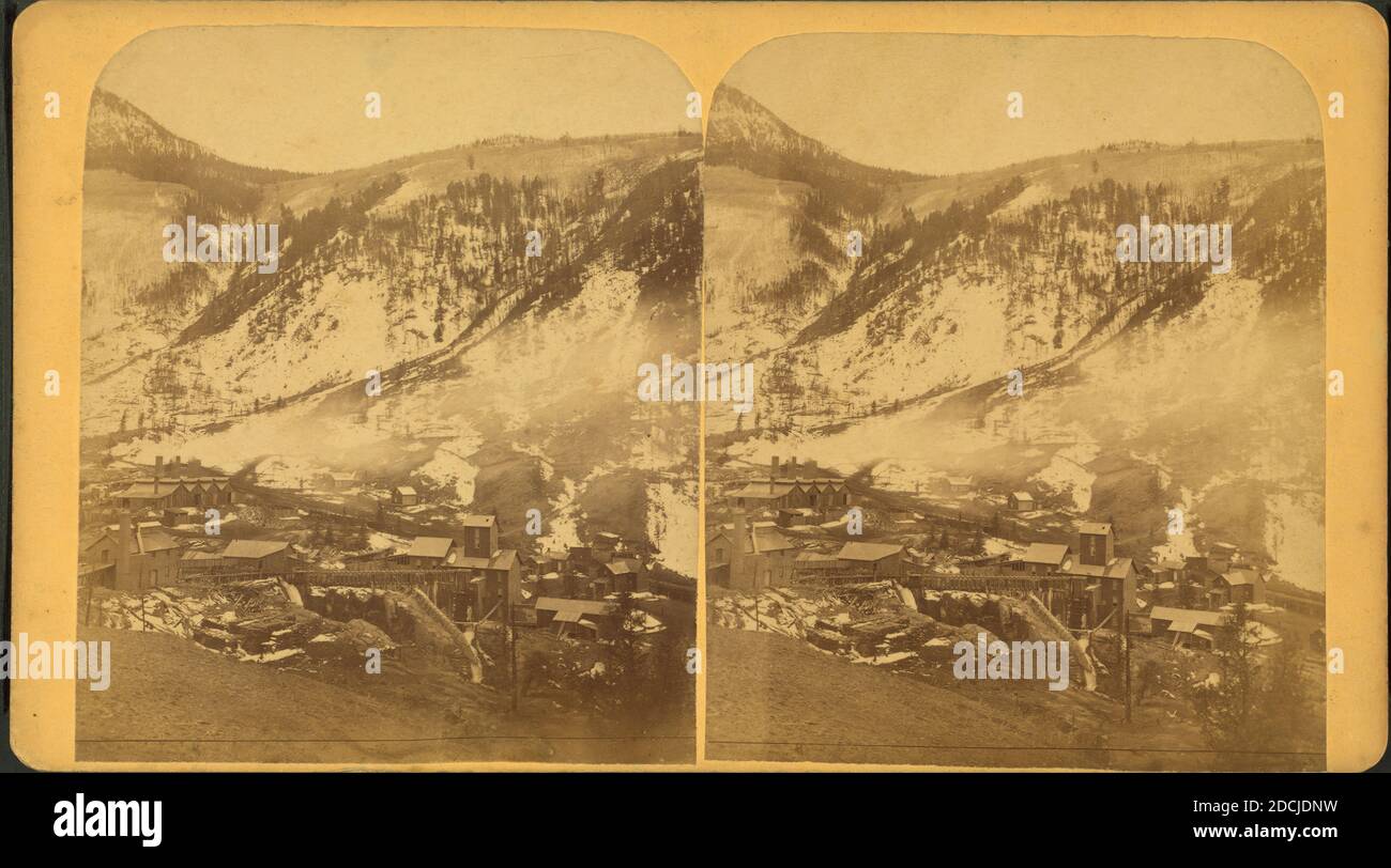 Großansicht. Standbild, Stereogramme, 1850 - 1930, Barnhouse & Wheeler Stockfoto