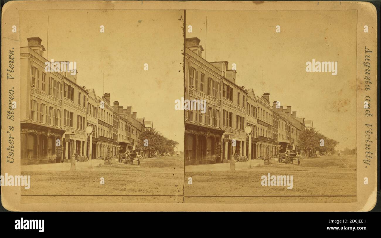 Breite Stret, Blick von McIntosh Street., Standbild, Stereographien, 1885, Usher, John, Jr Stockfoto