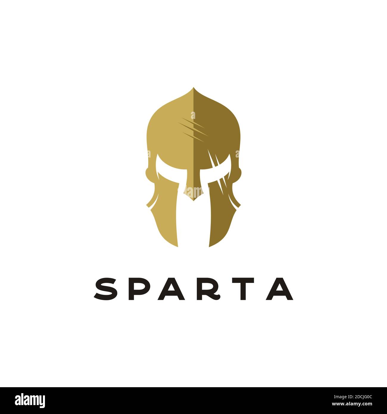 Spartan Sparta Logo, Spartan Helm Logo Design Vektor Stock Vektor