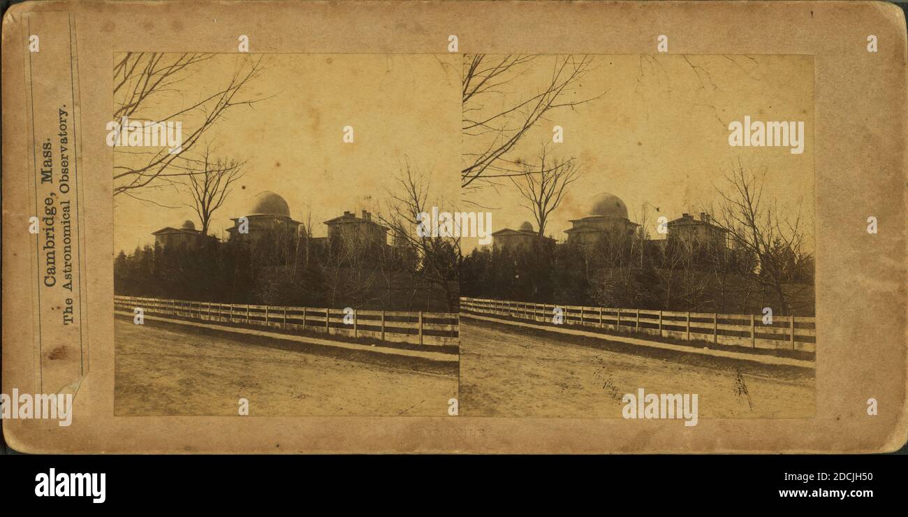 Das astronomische Observatorium, Cambridge, Mass., Standbild, Stereographen, 1850 - 1930 Stockfoto