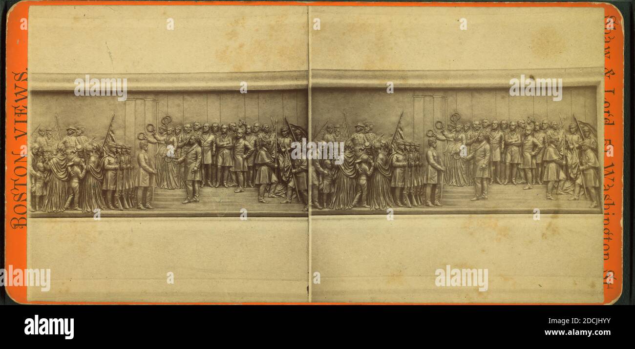 Zurück., Standbild, Stereographen, 1877 Stockfoto