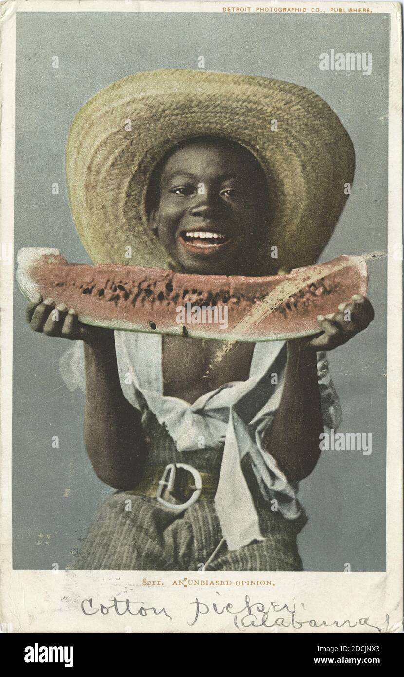 Eine unvoreingenommene Meinung, Standbild, Postkarten, 1898 - 1931 Stockfoto