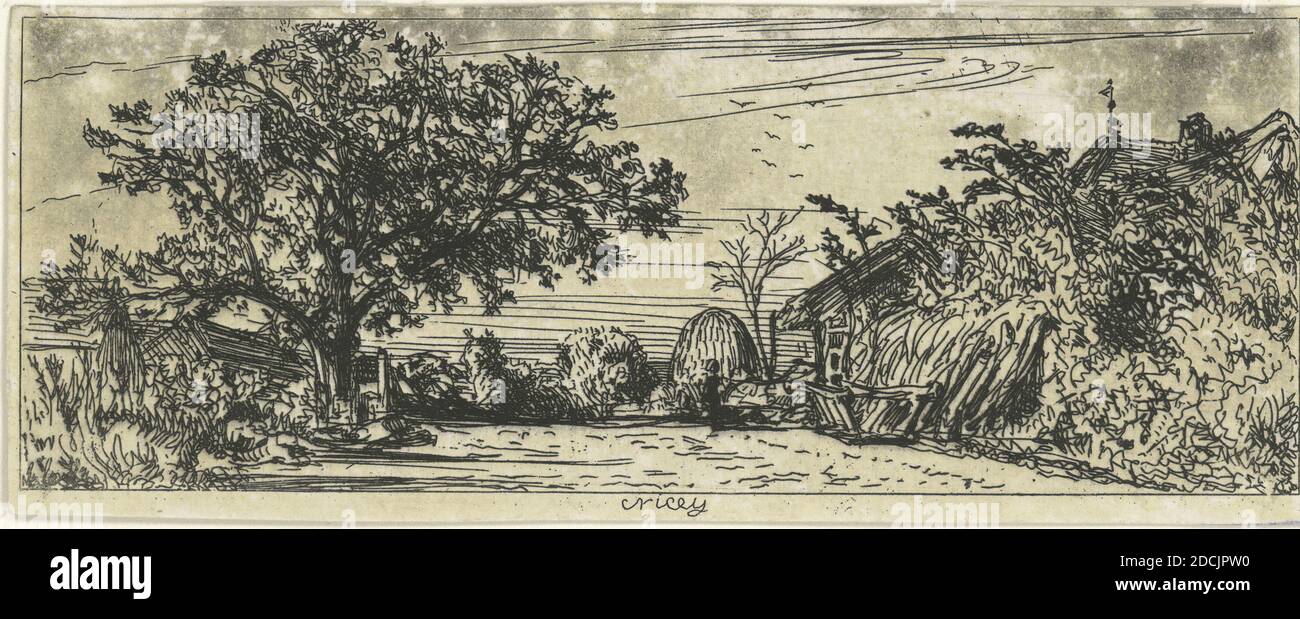 Paysage., Standbild, Drucke, 1843 Stockfoto