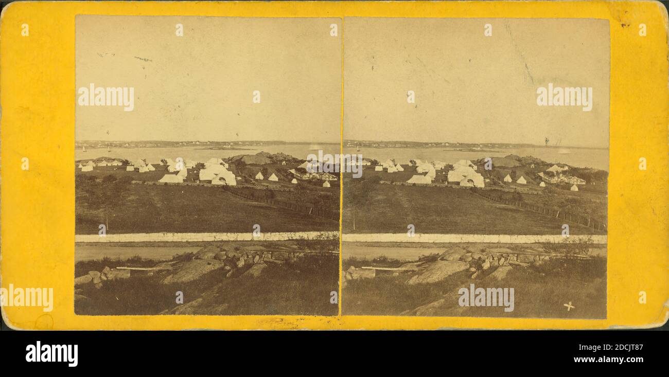 Universalist Centenary Camp Ground., Standbild, Stereographien, 1870, Rogers, John S. E. Stockfoto
