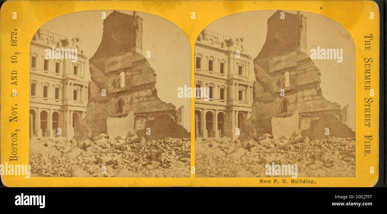 Neues P.O. Gebäude., Standbild, Stereographen, 1872 Stockfoto