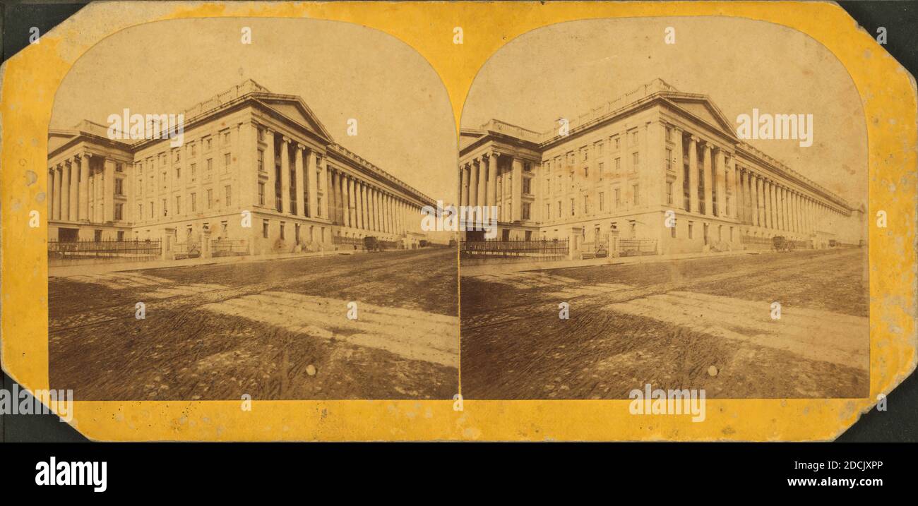 Schatzamt., Standbild, Stereographen, 1850 - 1930, Bell & Bro. (Washington, D.C. Stockfoto
