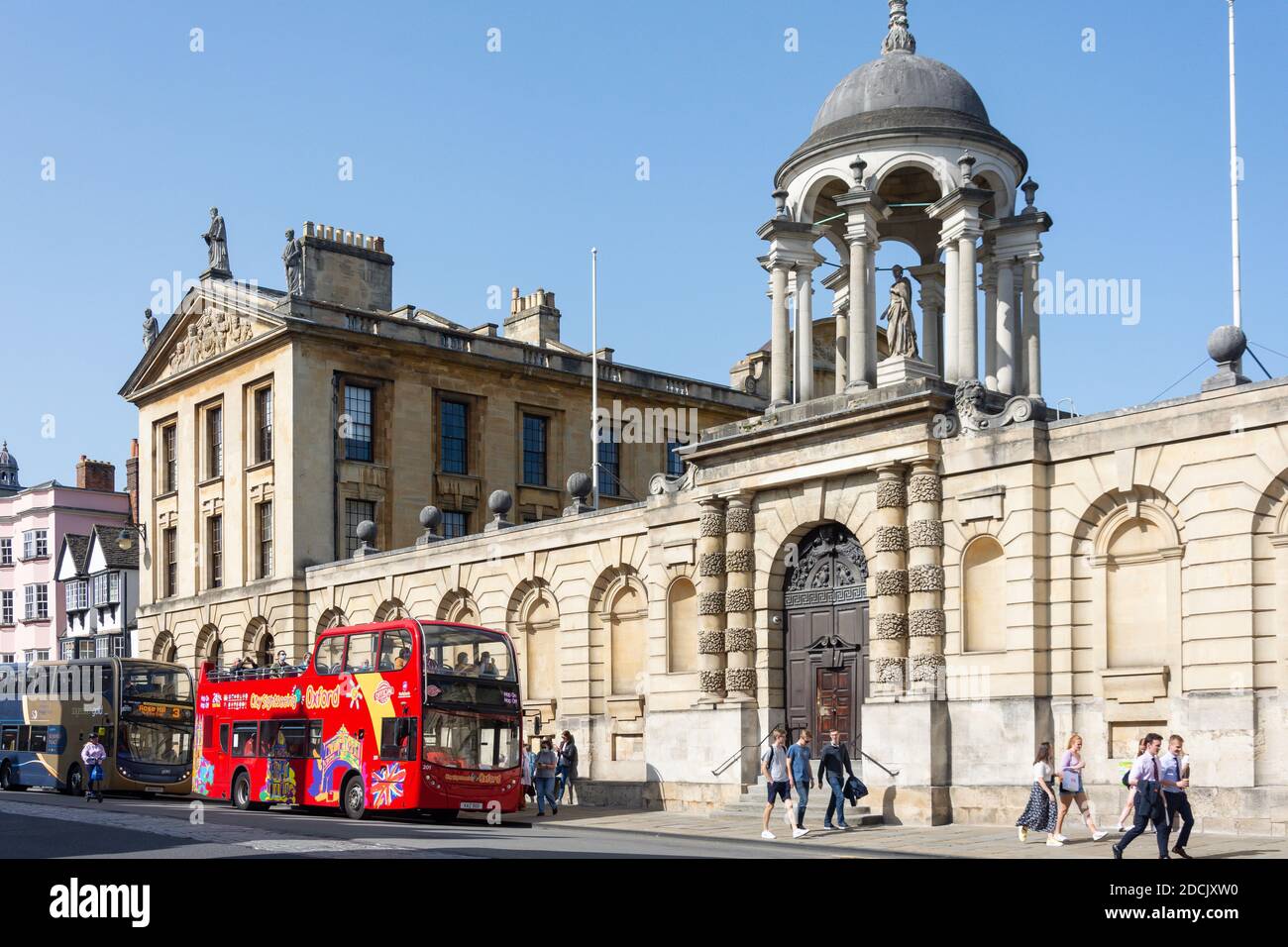 The Queen's College, High Street, Oxford, Oxfordshire, England, Vereinigtes Königreich Stockfoto