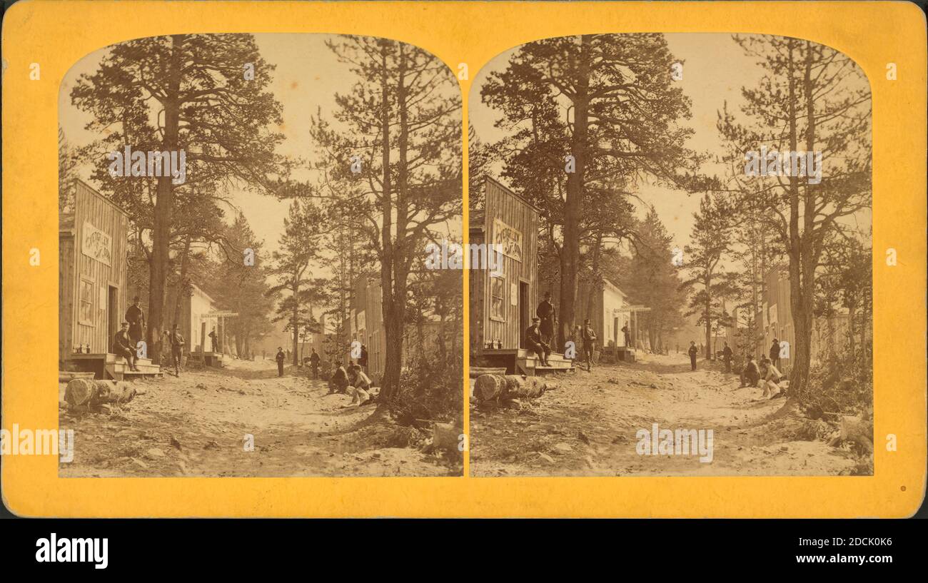 Park City. Ein neues Bergbaulager, auf Stray Horse Gulch, zwei Meilen östlich von Leadville., Standbild, Stereographen, 1850 - 1930, Gurnsey, B. H. (Byron H.) (1833-1880 Stockfoto