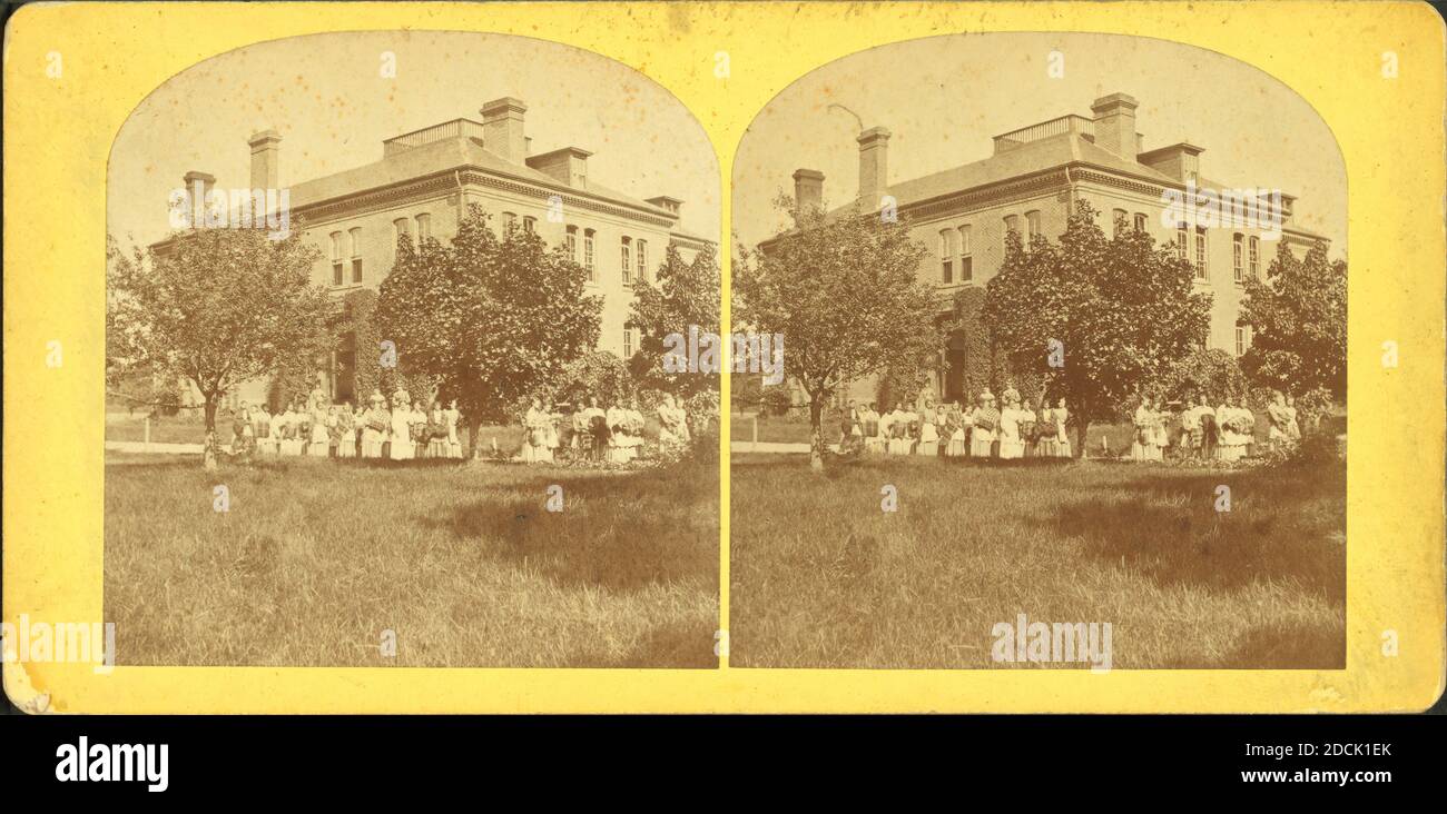 4. Familienresidenz, staatliche Industrieschule., Standbild, Stereographen, 1850 - 1930, Waite, E. O Stockfoto