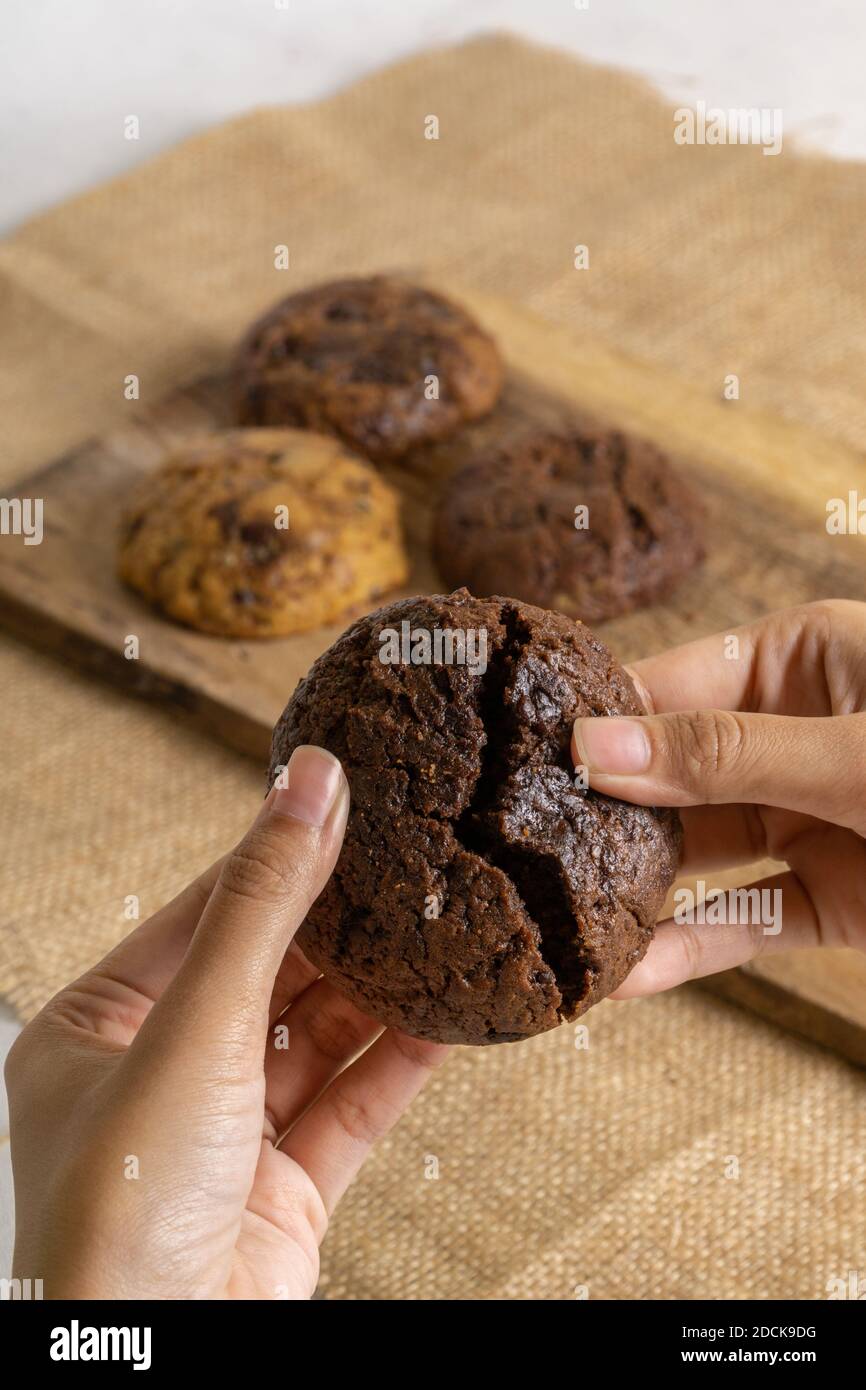 Weich Gebackene Plätzchen Stockfoto