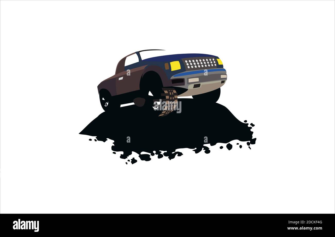 Offroad-Fahrzeug-Design-Illustration Vektor eps-Format, geeignet für Ihre Design-Bedürfnisse, Logo, Illustration, Animation, etc. Stock Vektor