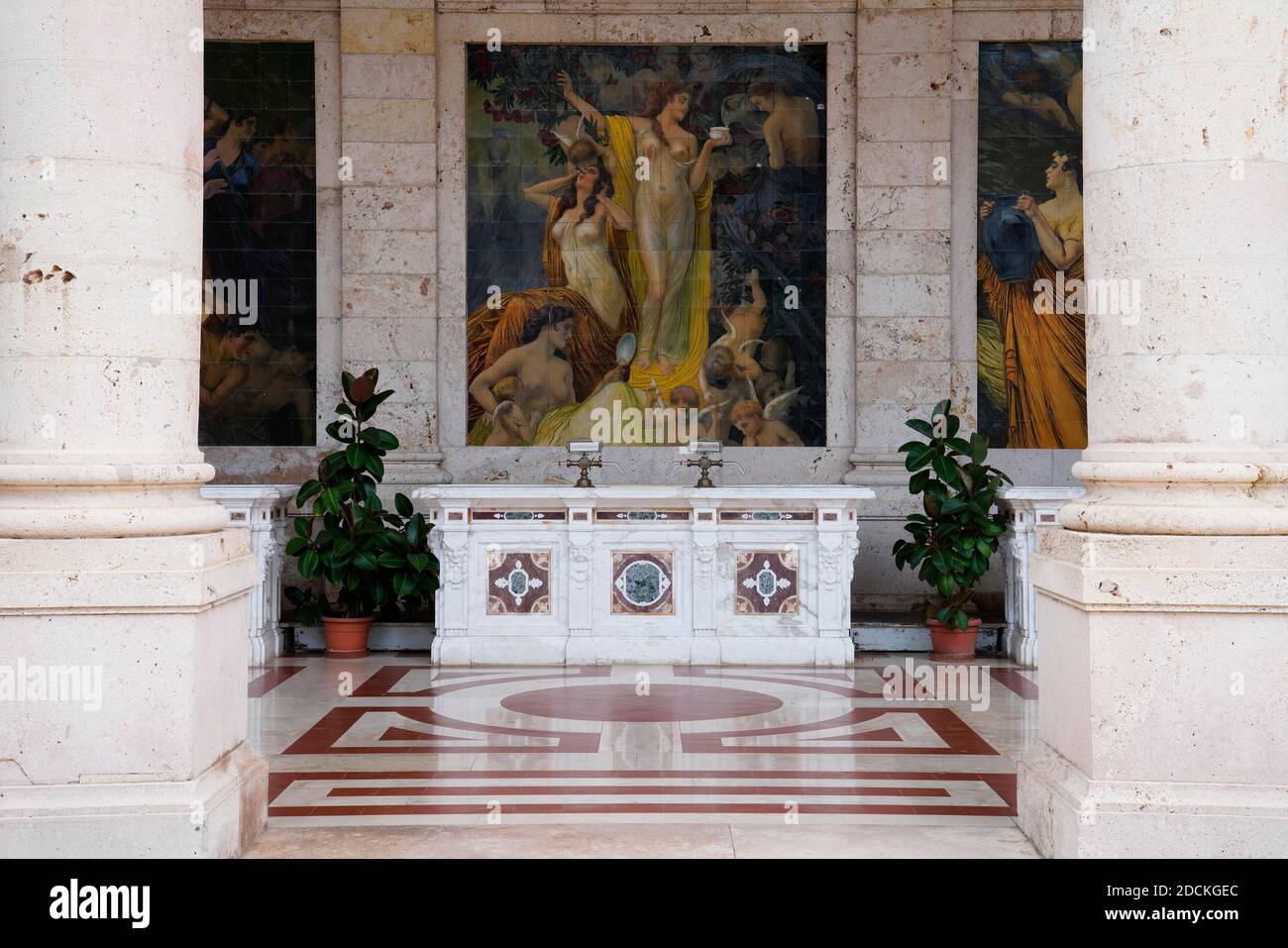 Galleria della mescita, Terme Tettuccio, Montecatini Terme, Toskana, Italien Stockfoto