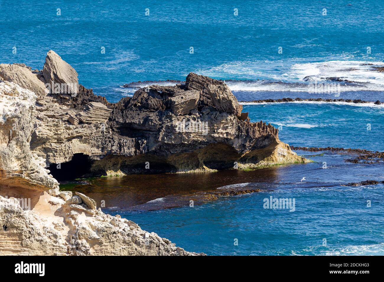 Die Klippen des Cape Northumberland in Port MacDonnell South Australien am 10. November 2020 Stockfoto