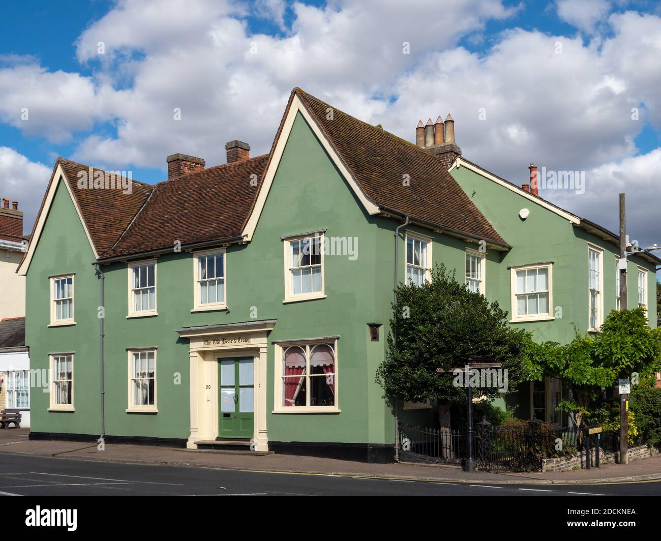 CLARE, SUFFOLK, Großbritannien: Pretty House auf der Well Lane im Zentrum der Stadt Stockfoto