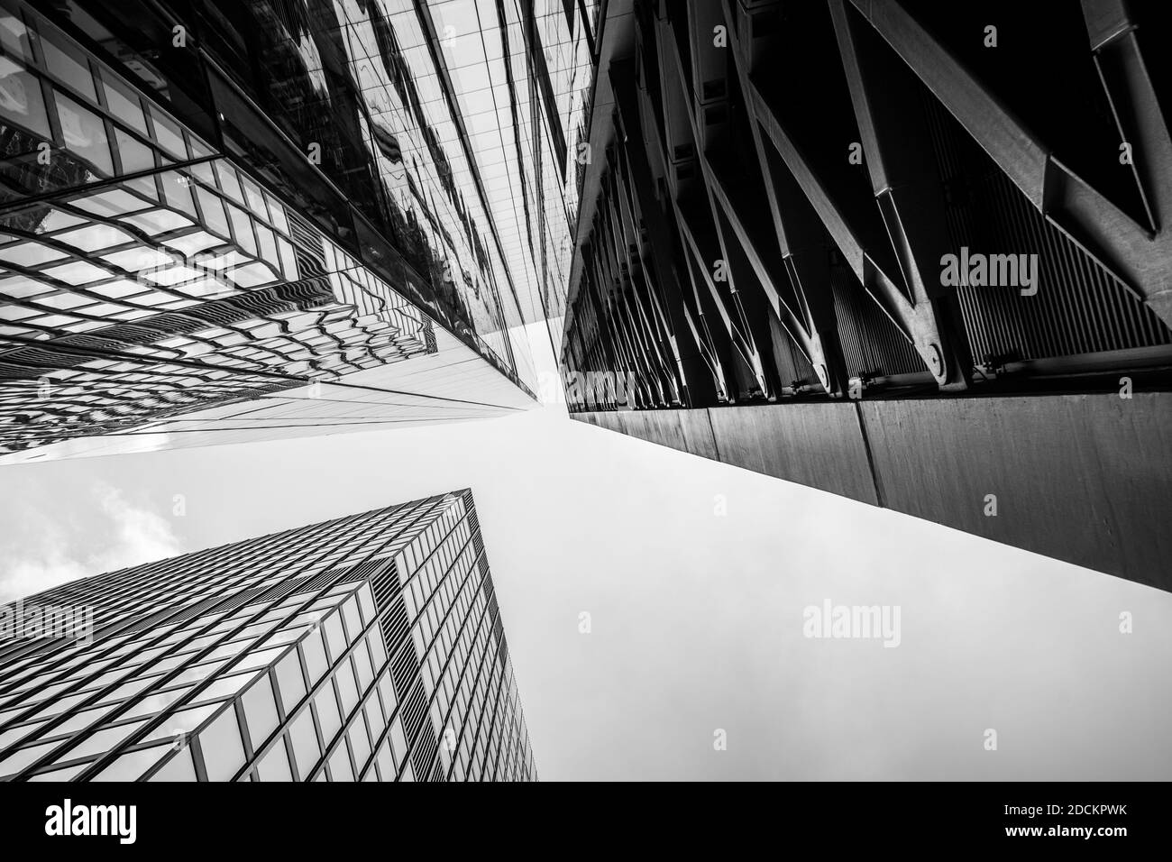 Drei Wolkenkratzer in London Stockfoto