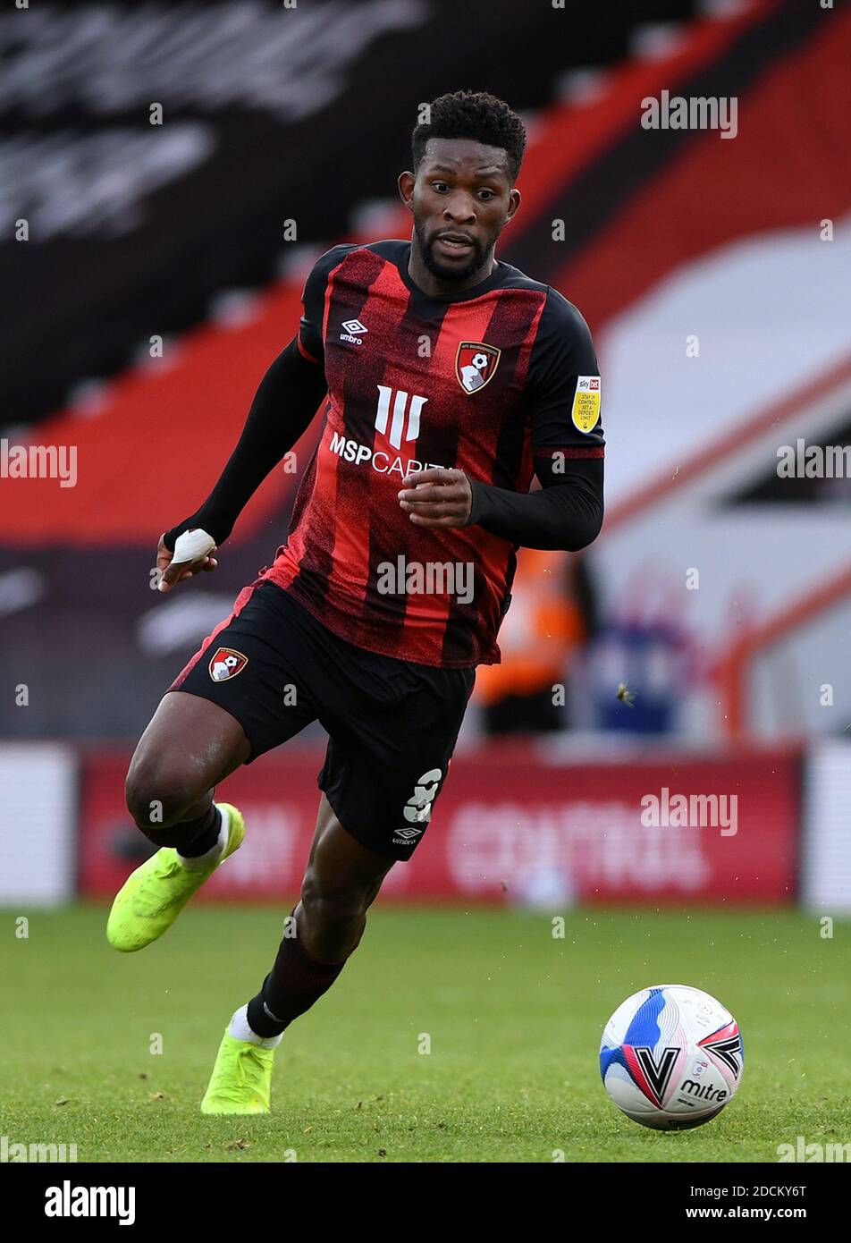 Jefferson Lerma von AFC Bournemouth - AFC Bournemouth V Reading, Sky Bet Championship, Vitality Stadium, Bournemouth, Großbritannien - 21. November 2020 nur zur redaktionellen Verwendung - es gelten die Einschränkungen für DataCo Stockfoto