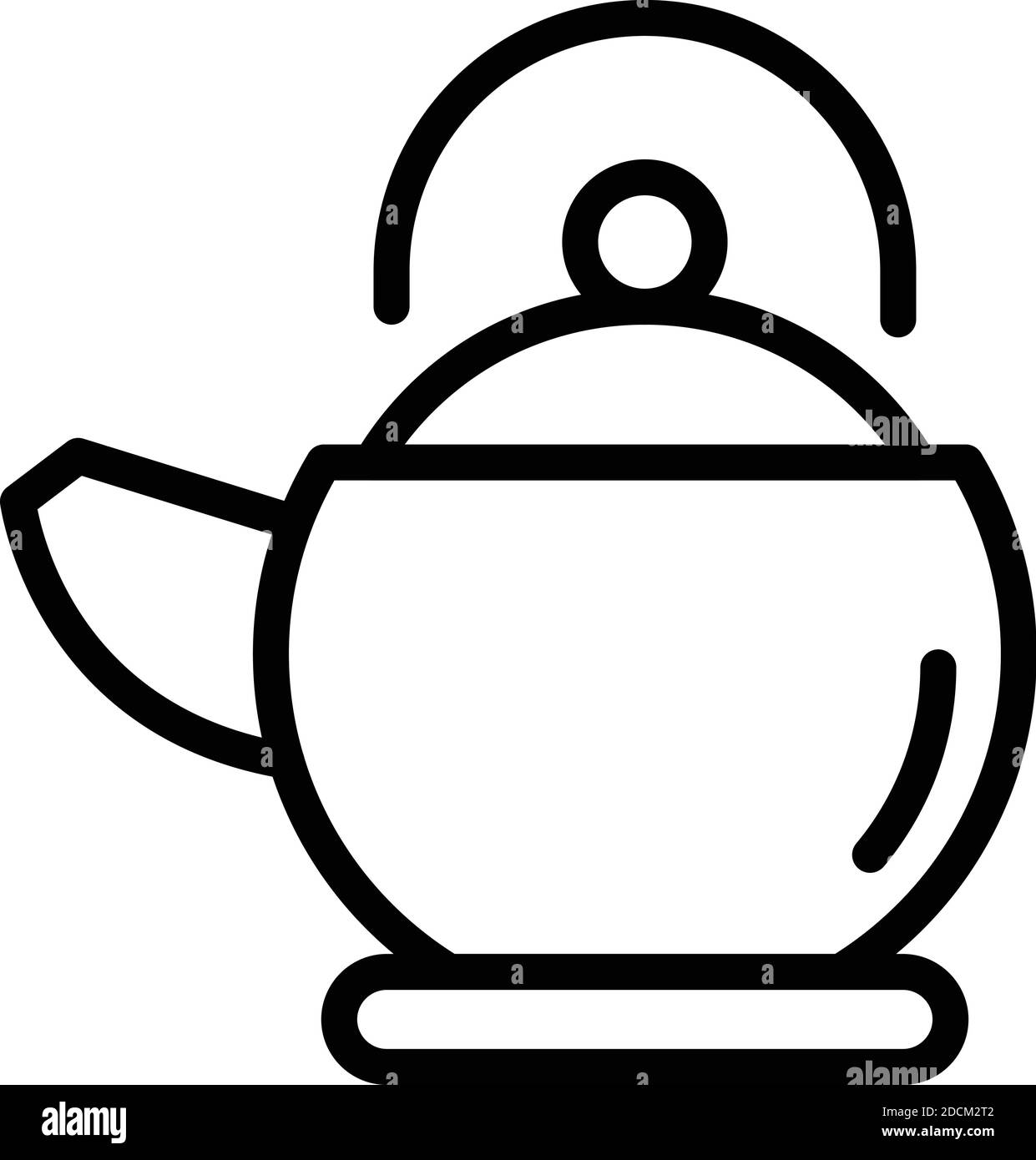 Türkischer Tee-Ikone. Umriss türkischen Tee Vektor-Symbol für Web-Design isoliert auf weißem Hintergrund Stock Vektor