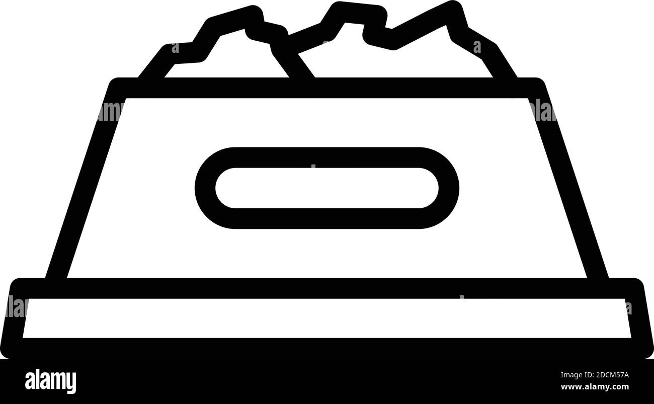 Symbol für Katzenschale. Umriss voll Katzenschale Vektor-Symbol für Web-Design isoliert auf weißem Hintergrund Stock Vektor