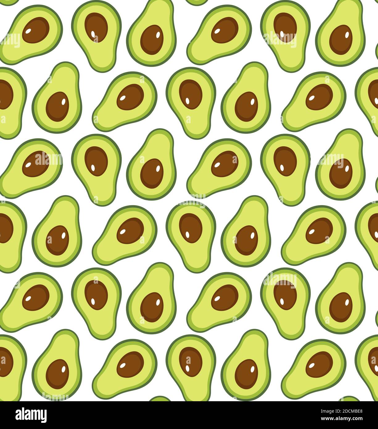 Avocado Schönheit nahtlose Muster. Vektor-Illustration Farbe nahtlose Muster. Tropical friut Konzept Stock Vektor