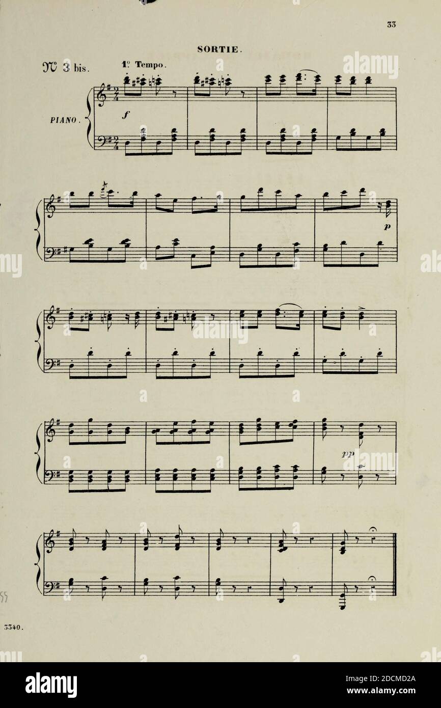 Noten von Le voyage dans la Lune (A Trip to the Moon) ist eine Oper von 1875 in vier Akten und 23 Szenen von Jacques Offenbach. Das französische Libretto basiert lose auf dem Roman von Jules Verne aus dem Jahr 1865 und stammt von Albert Vanloo, Eugène Leterrier und Arnold Mortier.[ Stockfoto