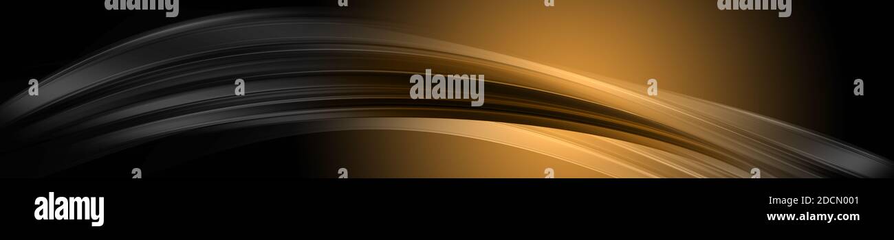 Fantastische elegante Wave panorama Hintergrund design Illustration Stockfoto