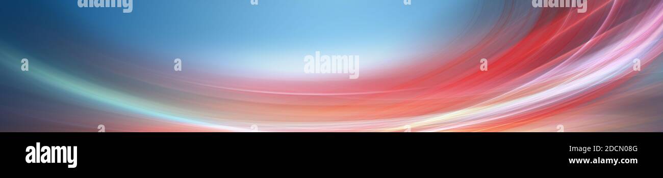 Abstrakte elegante Wave panorama Design mit Platz für Ihren Text Stockfoto