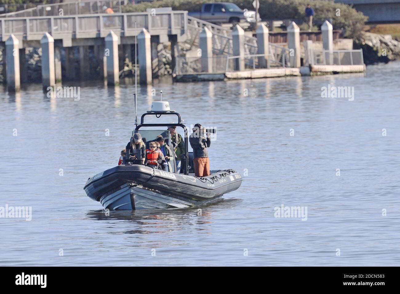 Moss Landing, Kalifornien Stockfoto