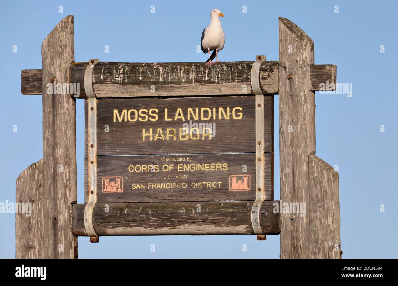 Moss Landing, Kalifornien Stockfoto