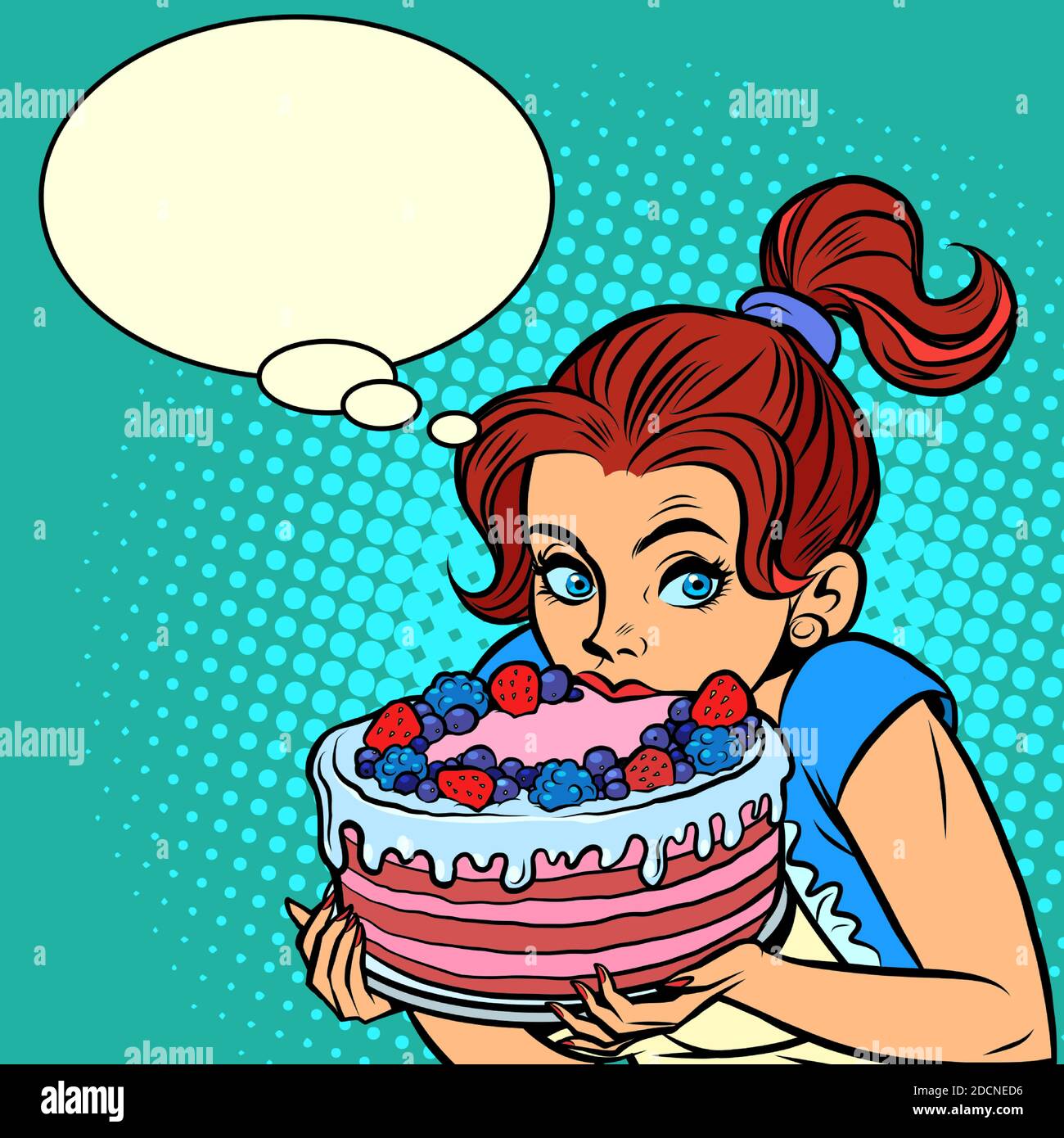 Kuchen Gesicht Stock Vektorgrafiken Kaufen Alamy