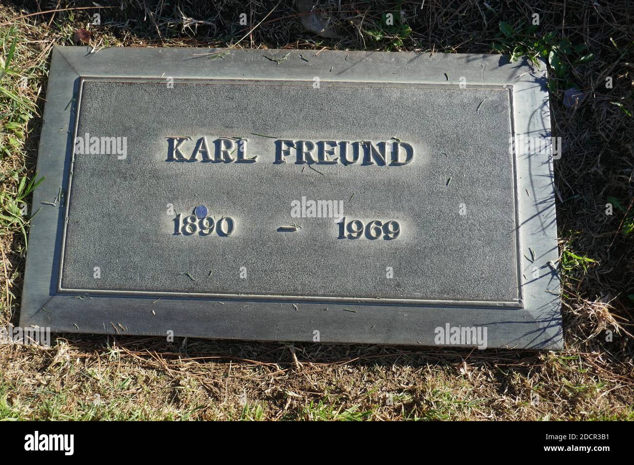 Los Angeles, Kalifornien, USA 17. November 2020 EIN allgemeiner Blick auf die Atmosphäre des Grabes des Kameramannes Karl Freund auf dem Mount Sinai Cemetery Hollywood Hills am 17. November 2020 in Los Angeles, Kalifornien, USA. Foto von Barry King/Alamy Stockfoto Stockfoto