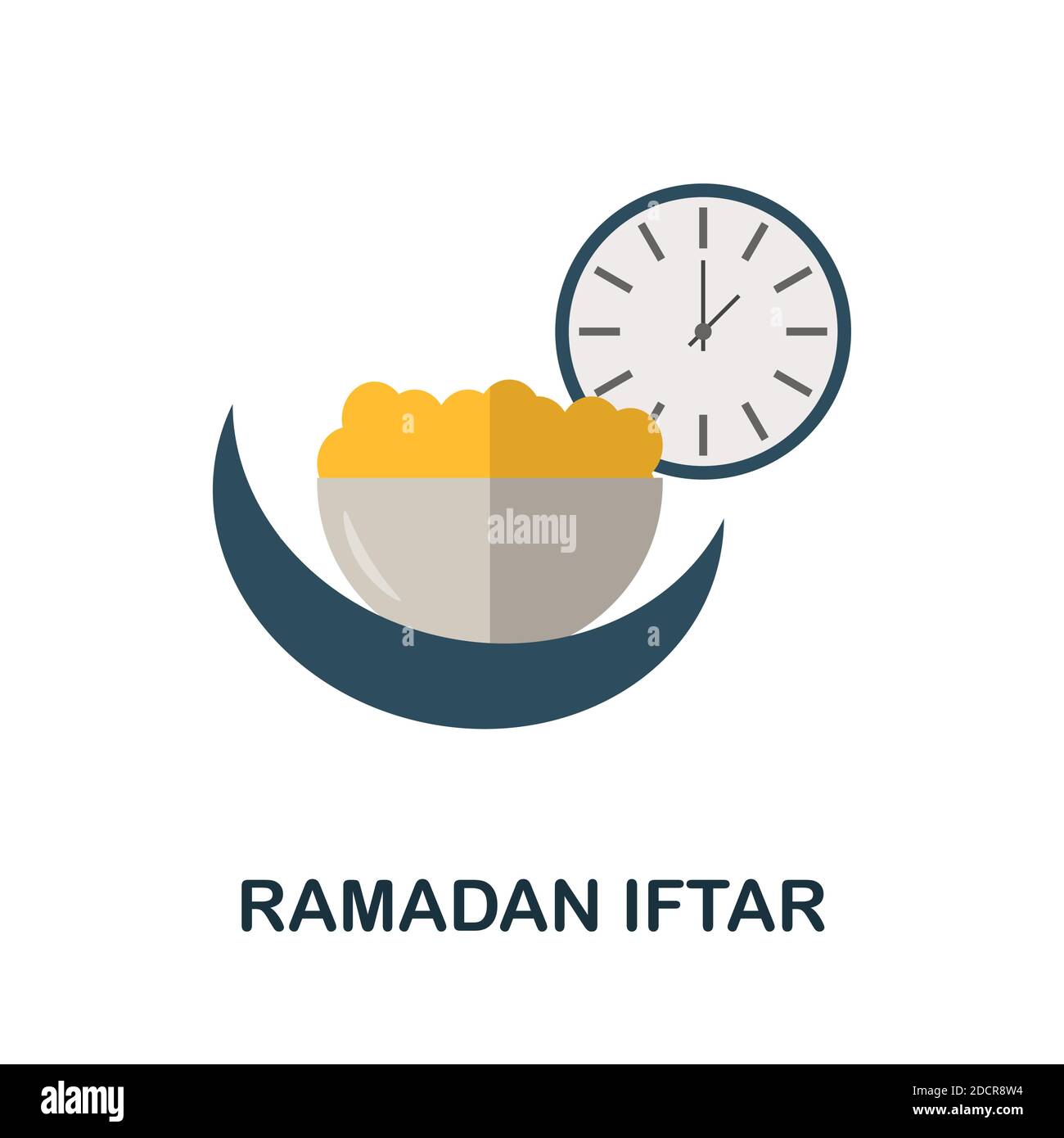 Ramadan Iftar-Symbol. Einfaches Element aus muslimischer Sammlung. Creative Ramadan Iftar Symbol für Web-Design, Vorlagen, Infografiken und mehr Stock Vektor