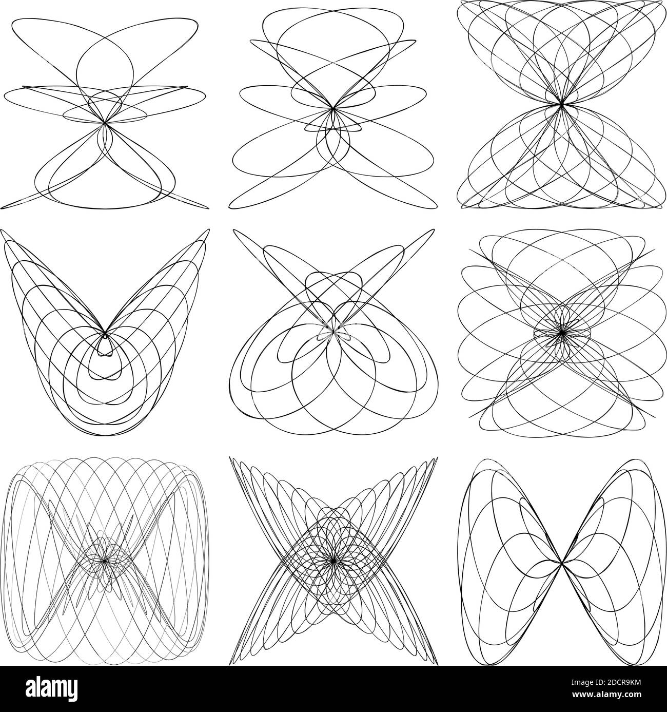 Abstraktes Design-Element mit Knoten. Zufällige Schnittlinien Doodle, Scribble Illustration – Stock Vektor Illustration, Clip-Art Grafiken Stock Vektor