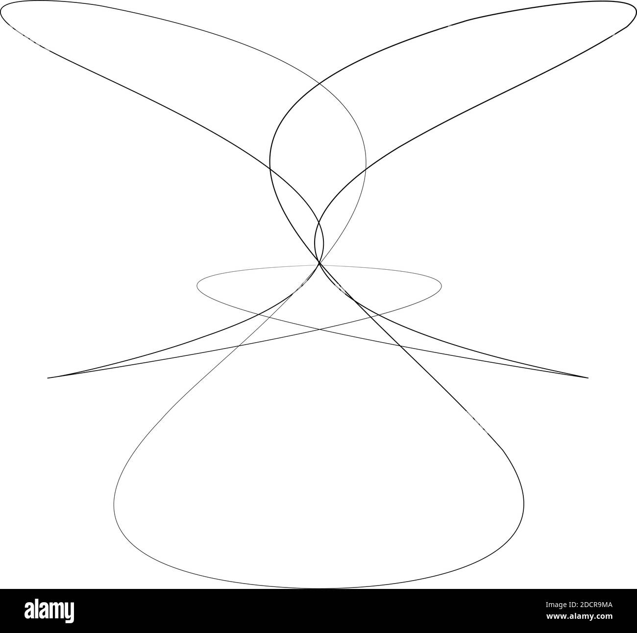 Abstraktes Design-Element mit Knoten. Zufällige Schnittlinien Doodle, Scribble Illustration – Stock Vektor Illustration, Clip-Art Grafiken Stock Vektor