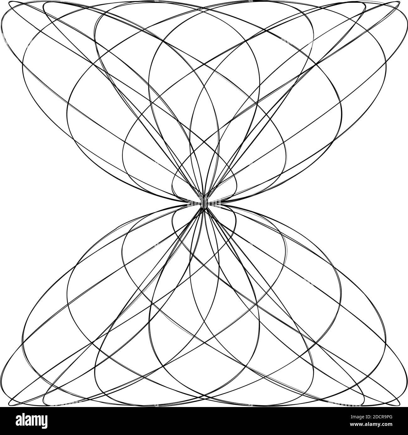 Abstraktes Design-Element mit Knoten. Zufällige Schnittlinien Doodle, Scribble Illustration – Stock Vektor Illustration, Clip-Art Grafiken Stock Vektor