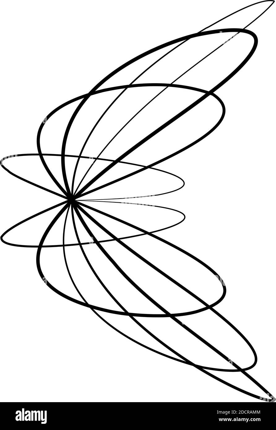 Abstraktes Design-Element mit Knoten. Zufällige Schnittlinien Doodle, Scribble Illustration – Stock Vektor Illustration, Clip-Art Grafiken Stock Vektor