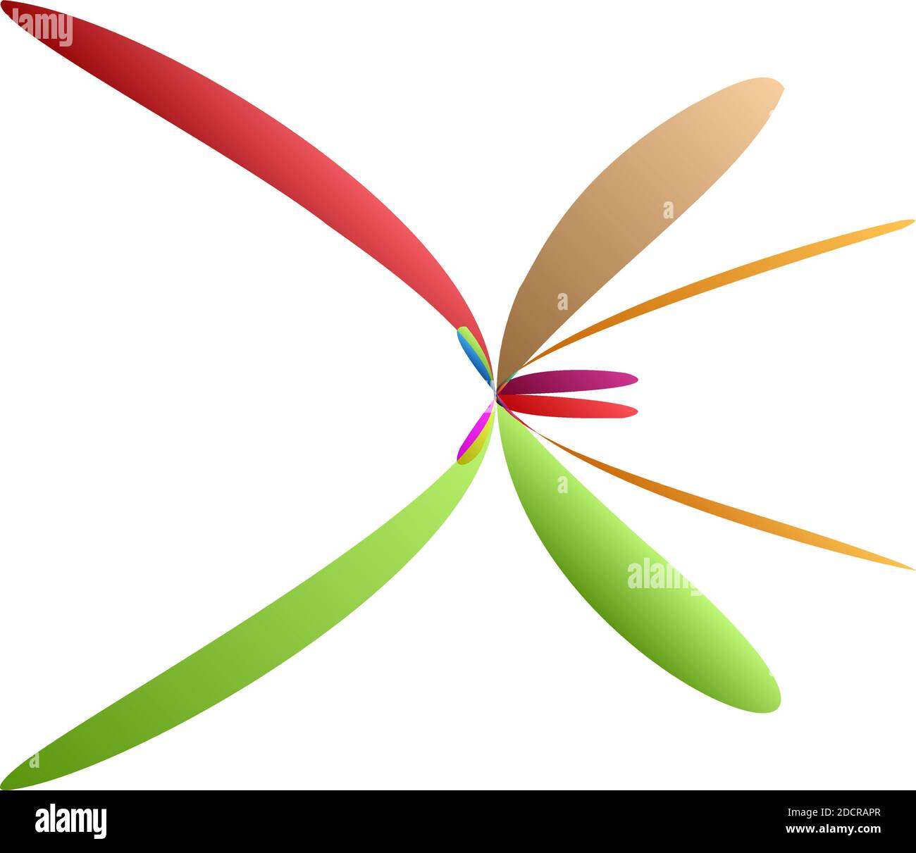 Abstraktes Design-Element mit Knoten. Zufällige Schnittlinien Doodle, Scribble Illustration – Stock Vektor Illustration, Clip-Art Grafiken Stock Vektor