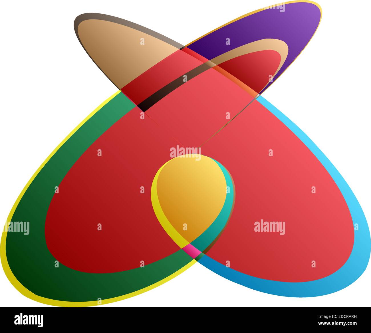 Abstraktes Design-Element mit Knoten. Zufällige Schnittlinien Doodle, Scribble Illustration – Stock Vektor Illustration, Clip-Art Grafiken Stock Vektor