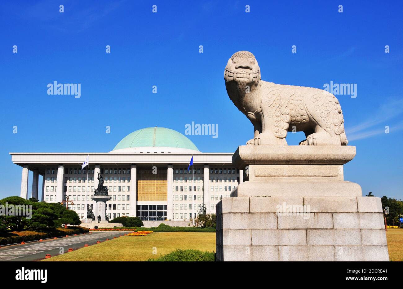 National Assembly Building, Uisadang-daero, Seoul, Südkorea Stockfoto